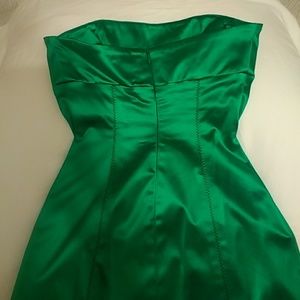 Bebe Vibrant Electric Green Midi Dress, Size S